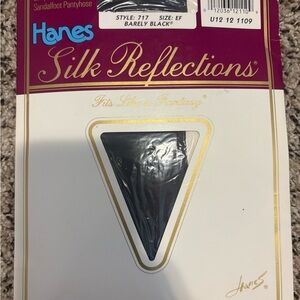 Hanes Silk Reflections Barely Black